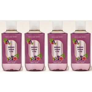 Bath & Body Works Brown Sugar & Fig Body Wash Set of 4 New RARE
